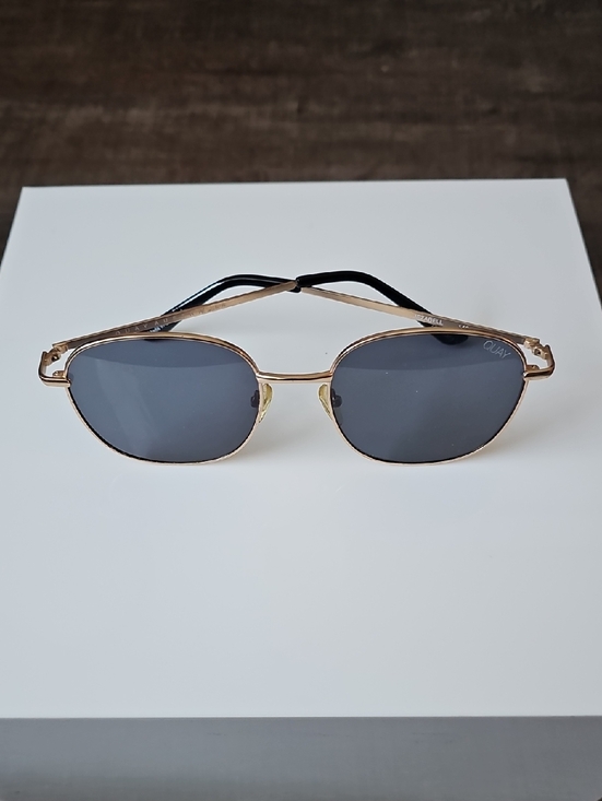 Quay Australia Gold Frame Black Lens Sunglasses main image 6